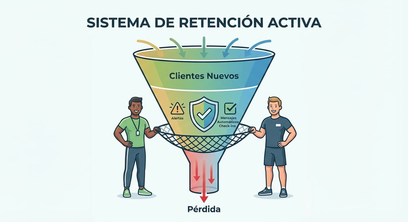 Cómo retener clientes como entrenador personal y reducir bajas en gimnasios con automatización e IA (2026)